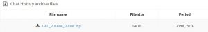 access chat history archive