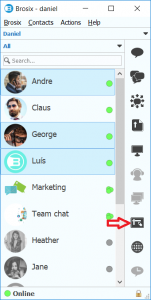 Whiteboard plugin in your contact list