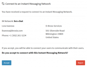 connectoto an instant messaging network